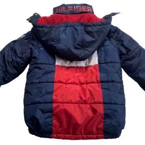 Tommy Hilfiger Puffer Jacket Blue Red Sz S (8)